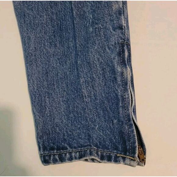 Vintage Guess Jeans Womens Size 28 Blue Medium Wash Ankle Zip No Back Tag - Picture 10 of 10